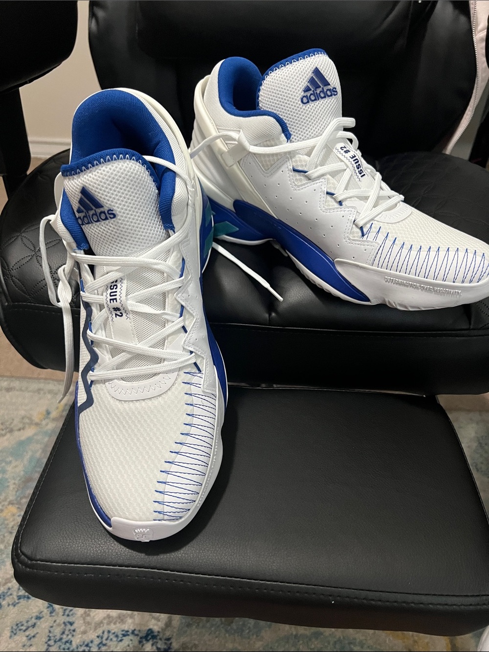 Adidas D.O.N. Issue #2 'White Royal Blue' basketball shoe